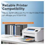 Nestink 936 High Yield Ink Cartridges (4-Pack) Compatible for HP 936e XL | Works with : OfficeJet Pro 9110b, 9120b, 9130b OfficeJet Pro Wide Format 9720/9730 | Eligible for Instant Ink (B/C/M/Y)