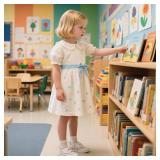 STQ KIDS Toddler Wide Toe Box Shoes Girls Barefoot Shoe Girl Sneakers Little Kids Walking Running Tennis Athletic Shoes Non-Slip Zero Drop Breathable School Sneaker Beige Infant Size 4