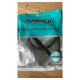 Vabogu Cat 8 Ethernet Cable, Heavy Duty High Speed Internet Network Cable, Multiple Size Options, 26AWG, 2000MHz 40Gbps with Gold Plated RJ45 Connectors, Shielded for Indoor & Outdoor Use, 1.5FT