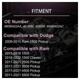 YIHOVY Front Windshield Wiper Motor 68050422AA fit for Dodge 2009-2010 Ram 1500, fit for Ram 1500 2500 3500 4500 5500 2011-2022, 40-3050, 403050, 68050422AC (1)