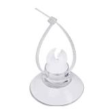 Pawfly 20 Pack Aquarium Suction Cups with Clips and Adjustable Zip Ties Cables Fish Tank Tools for Binding Moss Holding Airline Tubing Decorations Shrimp Nests and Reptile Hammocks