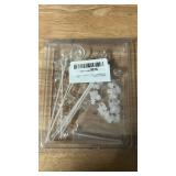 Pawfly 20 Pack Aquarium Suction Cups with Clips and Adjustable Zip Ties Cables Fish Tank Tools for Binding Moss Holding Airline Tubing Decorations Shrimp Nests and Reptile Hammocks