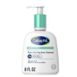 Cetaphil Gentle Clear Pore Clearing Acne Cleanser, Foaming Gel Cleanser for Sensitive, Acne-Prone Skin, 8 Fl Oz Pump Bottle, 2% Salicylic Acid, Gently Exfoliates, Dermatologist Recommended Brand