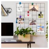 FINDMAG 12 Pack Magnetic Clips for Picture Hanging and Photo Display, Strong Scratch-Free Heavy Duty Magnets for Refrigerator, Whiteboard, Office, Kitchen, Party Use, School