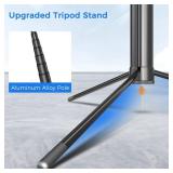 Selfie Stick Travel Tripod for Cell Phone with Remote Control and Phone Holder, Extendable Selfie Stick for iPhone, iPhone Tripod for Video Recording, 72 Inch, Black