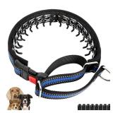Mayerzon Martingale Collar for Dogs, No Pull Dog Collar with Reflective Strip for Small Medium Large Dogs, Anti Pulling Dog Collar with Buckle for Walking Training, Safe for Night Walk(Blue, L)