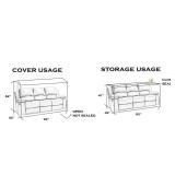 Wowfit Furniture Cover Dust-Proof Moving Bag for Sofa & Boxes â Clear, Odorless Plastic â 4mil Thick â 92W x 42D x 62/41H Inches (Tape Not Included)