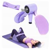 ZADBP Thigh Trainer [2026 Upgraded], 12-80LB Thigh Exerciser, LED Pelvic Floor Exercise Devices, 360Â° Inner Thigh Exerciser, Thigh Hip Trainer Kegel Excerciser with 50LB Resistance Band