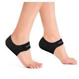 Bukihome Plantar Fasciitis Gel Heel Protectors - Cups for Women Men Spur Pain Relief - Inserts Pads for Achilles Tendinitis Dry Cracked Support Cushion, Men 8.5-14|Women 9.5-13