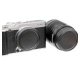 (2 Pack) Fuji X Mount Lens Rear Cap, X Mount Body Cover, Camera Sensor Protective Cap, Compatible with Fujifilm X-Pro2 X-Pro3 X-E3 X-E4 X-T1 X-T2 X-T3 X-T4 X-T10 X-T20 X-T30 X-T30II X-T100 X-H1 X-H2