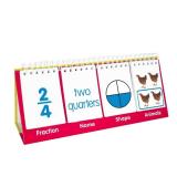 Junior Learning Fraction Flips Double-Sided Flip Stand, Ages 6-9, Fractions & Equivalence, Grade 2-3