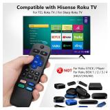 Remote Control for Hisense-TCL-Onn-Sharp-Philips-Westinghouse-Insignia-Element Roku TV Remote Replacement