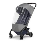 Rain Cover for Joolz AER+ Stroller, Windproof & Waterproof Stroller Weather Shield Accessory, All-Season Baby Travel Protector for Sun, Snow & Dust | Ultra-Clear PVC & Compact Foldable Design