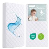 Yoofoss Waterproof Crib Mattress Protector 2 Pack, Quilted Crib Mattress Pad Cover Ultra Soft and Breathable, Machine Washable Toddler Mattress Protector for Standard Baby Crib Size 52ftftx28ftft