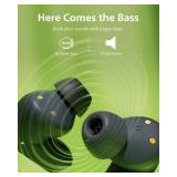 Philips TAT3519 Wireless Earbuds,True Wireless Headphones with Noise Canceling Pro,Dynamic Bass,Clear Call,24 H Battery Life,Fast Charging,Bluetooth 5.3,IPX4,App/Touch Control,Black