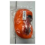 FSLLZCJY Orange Bob Wig with Heart Sunglasses - Heat-Resistant, Synthetic Fiber, Adjustable and Natural Looking