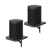 Set of 2 Universal Small Rear Speaker Wall Mount Shelf Surround Sound Speaker Stand Bookshelf for Samsung, Roku, Sony, JBL, Vizio, LG