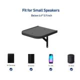 Set of 2 Universal Small Rear Speaker Wall Mount Shelf Surround Sound Speaker Stand Bookshelf for Samsung, Roku, Sony, JBL, Vizio, LG