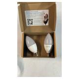 Sailstar E12 LED Bulb 60W Equivalent, 500 Lumens, Ceiling Fan Light Bulbs Soft White 2700K, Type B Light Bulb 5W, CRI 85, B11 Small Base Candelabra LED Light Bulbs, Non-dimmable, Pack of 3