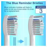 Replacement Heads for WaterPik Sonic Fusion SF-01SF-02SF-03SF-04,Replacement Brush Heads Compatible with WaterPik Sonic Fusion 2.0 Flossing Toothbrush with Cover