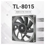 Thermalright TL-8015 CPU Fan Computer case Fan Quiet 4pin PWM PC Fan, 15mm Slimline Cooler Fan, 2200RPM Speed, 80mm CPU Cooling Fan