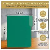 100 Packs File Folders,Green Folder,1/3-Cut Tabs,File Folders Letter Size,8.5x11 Inch File Folder for Office,School and Home,Organizer Documents
