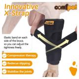 COMFPET Dog Front Leg Brace, Dog Leg Support Wrap with Plastic Bar Stabilizers, Canine Front Leg Wrap Sleeve to Prevent Licking, Dog Sprains, Arthritis (Large)