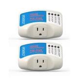 BSEED Voltage Protector, Single Outlet Surge Protector Plug in for Home Appliance Multi Function Plug with Protection Wall Mount Power Suppressor for TV/PC/Refrigerator, 15A, 125V, 1875W, 2 Pack