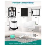 IW3511 IW3120 HEPA Filters Replacement Parts Compatible with Shark IW3511 Detect Pro Cordless Stick Vacuum Cleaner and Shark IW3120 Detect Clean Auto Empty System, IW1111, IW1120, IW3615 (2Pack)