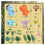 20pcs Dinosaur Cake Topper Set with Dinosaur Eggs - Reusable Dinosaur Cake Decorations?Dinosaur Birthday Decorations for Boys and Girls (Dinosaur Cupcake Toppers, Happy Birthday Cake Accessories)