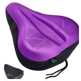 Zacro Bike Seat Cover Big Size, Gel Padded Wide Cushion for Bike Saddle, Adjustable Bike Seat Cushion for Men Women, Compatible with Peloton, Cruiser Bicycle Seats...