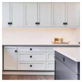 khtumeware 2-Pack Heavy Duty Solid 1-12 Inch Cabinet Knob with Backplate,Matte Black Drawer Knobs with Back Plate, Ideal for Dressers and Kitchen cabinets.