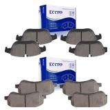 Brake Pads,ECCPP 8pcs Ceramic Disc Brake Kits fit for 2013-2015 for Mercedes-Benz GLK250,2010-2015 for Mercedes-Benz GLK350