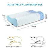 Memory Foam Pillows Neck Pillow for Sleeping, Ergonomic Cervical Pillow Bed Pillow for Side Back Stomach Sleeper, Orthopedic Contour Pillow for Neck and Shoulder Pain Relief