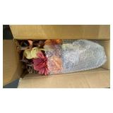 LUEUR Artificial Sunflower with Vase, Artificial Fall Flowers for Decoration, Autumn Faux Gerber Daisy Flowers Arrangement in Vase Suitable for Home Living Room Fall Decor Table Centerpieces