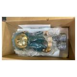 Dosker Astronaut Statues Spaceman Sculpture Polyresin Arts Gifts Light Blue Figurine Ornament Room Decor for Men,Home and Crafts Desktop Accessories Tabletop Decoration, Living Room, Office, Bookshelf