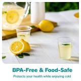 Comfy Package GUSTO 5oz.- 500 Count Clear Plastic Cups Disposable Drinking Cups for Parties, Events, and Everyday Use  Crystal Clear, BPA-Free, Durable Polypropylene - (Formerly