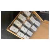 24 Pcs Chair Leg Floor Protectors Rectangle, Silicone Felt Furniture Leg Pads Caps Covers for Hardwood Floors (Fit Perimeter 5\ to 5?78\in)in