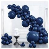 PartyWoo Navy Blue Balloons 127pcs Different Sizes of 36 18 12 10 5 Inch Dark Blue Balloon Arch Kit Garland for Graduation Wedding Sports Baby Shower Birthday Bachelorette Party Decorations Blue-Z90