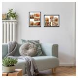 PHAREGE 5 Openings 4x6 Picture Frame Collage Black, 11x14 Poster Frame, Display Family Wedding Photos Horizontal or Vertical on The Wall