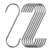 Large S Hooks for Hanging Heavy Duty Shower Curtain Stainless Steel (5.5inch12pack)