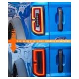 Savadicar Tail Light Covers, Rear Brake Lamp Guards Compatible with 2021 2022 2023 Bronco SUV(Not Fits Bronco Sport), Fashionable Acrylic Taillight Trim, Smoky Tint