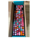 Wireless Keyboard and Mouse Combo, Retro Typewriter Keyboard with Round Keycaps, 2.4GHz USB Cute Wireless Keyboard Mouse for Computer, Desktop, Laptop and Computer (Black-Colorful)