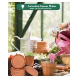 vensovo 6 Inch Terracotta Plant Saucer Pots Tray - 6 Pcs Round Planter Saucers for Indoor & Outdoor Plants, Small Clay Trays Perfect for 5 Inch 5.5 Inch 6 Inch Flower Pot