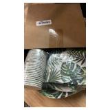 Havawish 120 Pcs Hawaiian Party Decorations Supplies Tropical Palm Leaves Tableware Set for 24 Guests Luau Party Plates Napkins Cups Forks for Summer Safari Jungle Birthday Party Decorations