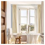 GXOACKJ Brushed Nickel Shower Curtain Rods - 31-80 Inch Spring Tension Shower Rods for Bathroom, Adjustable, No Drilling, No Rust, Stainless Steel