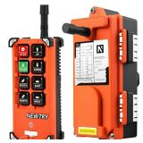 NEWTRY 8 Buttons Wireless Crane Remote Control 12V Industrial Channel Electric Lift Hoist Wireless Switch Transmitter Receiver (A Transmitter  12V Receiver) - Retail: $109