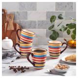 Tabletops Gallery 16-ounce Sedona Mugs, Set of 4 (one is broken)