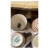 Tabletops Gallery 16-ounce Sedona Mugs, Set of 4 (one is broken)
