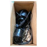 PBLALA Ceiling Fans with Lights,28\ LED Fan Light Hanging with Hook,Hook Type Ceiling Fan,Plug in Ceiling Fan Light,35W,3000-6500k,Remote Control,Portable Fan for Camping Bed,Patios,(Black)in